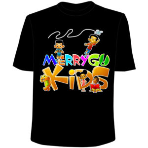 Cute Merry Kids Graphic Tee | Fun Children's Cartoon Shirt